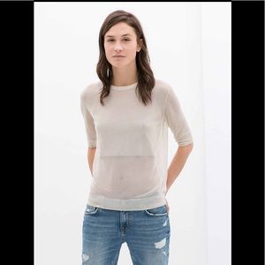 Zara sheer top